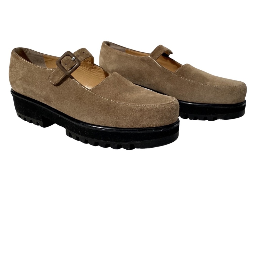 Robert Clergerie Women's Suede Mary Janes Platform Shoes, Size 9